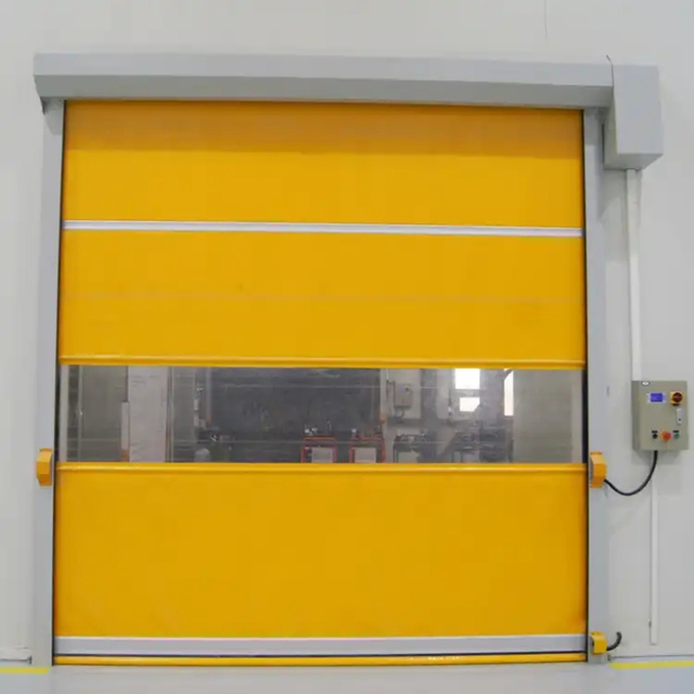 Aluminum alloy frame pvc high speed roll up fast warehouse door