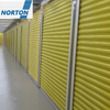 The factory produces yellow durable and fashionable rolling shutter doors