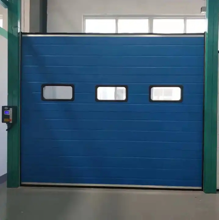 Warehouse electric operation remote control sectional industrial door