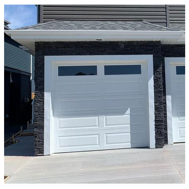 Customizable window opening and anti pinch hand garage door