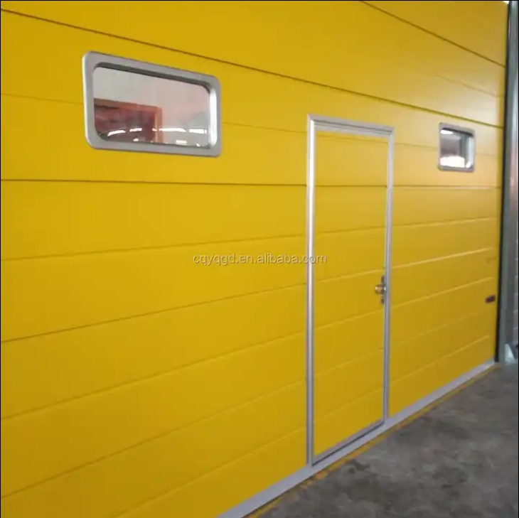 Industrial Sectional Overhead Commercial Garage Door With Electric Door Opener