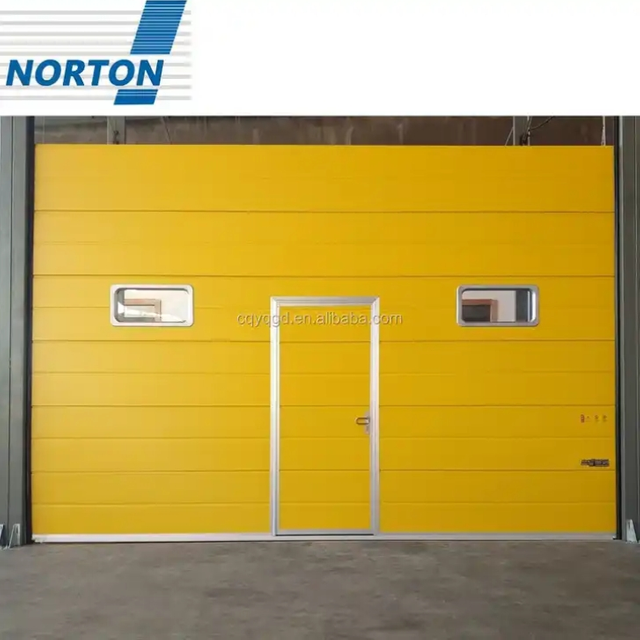 Industrial Sectional Overhead Commercial Garage Door With Electric Door Opener