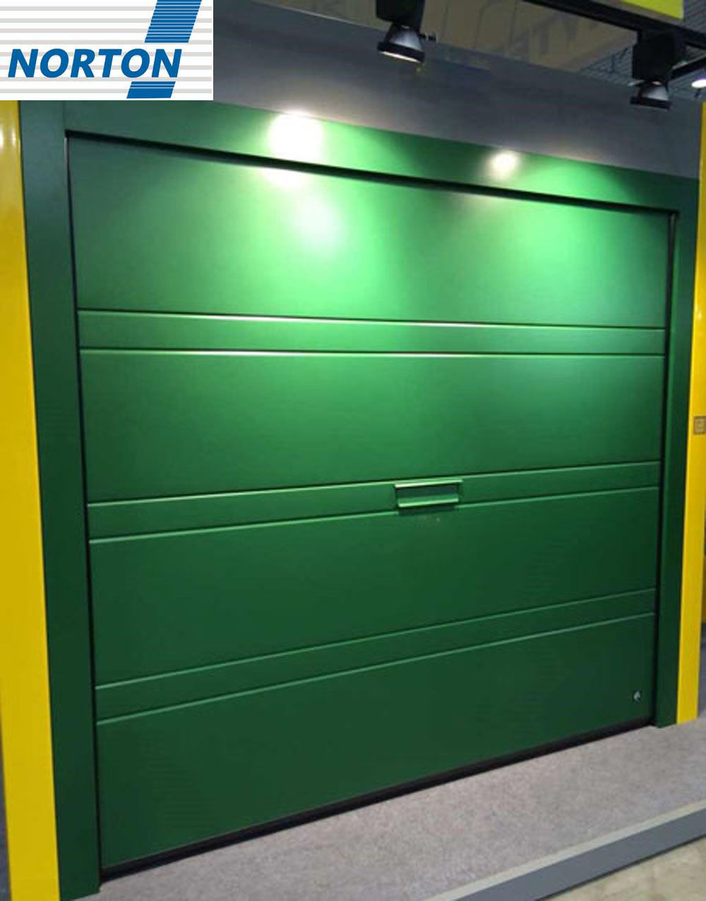 Green environmentally friendly and fashionable electric garage door