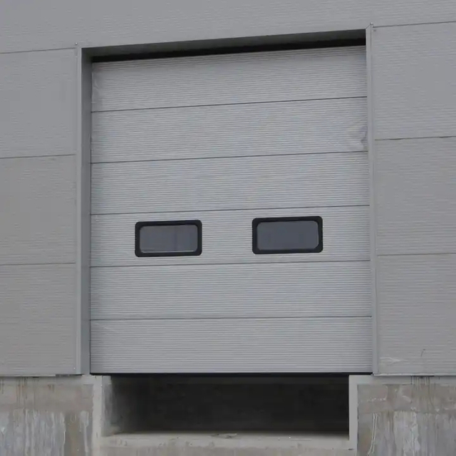 High quality segmented elevated industrial sliding doors