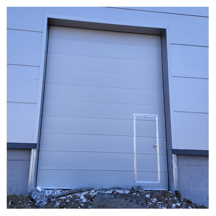 High quality industrial sectional doors for factory buildings, commercial door With door