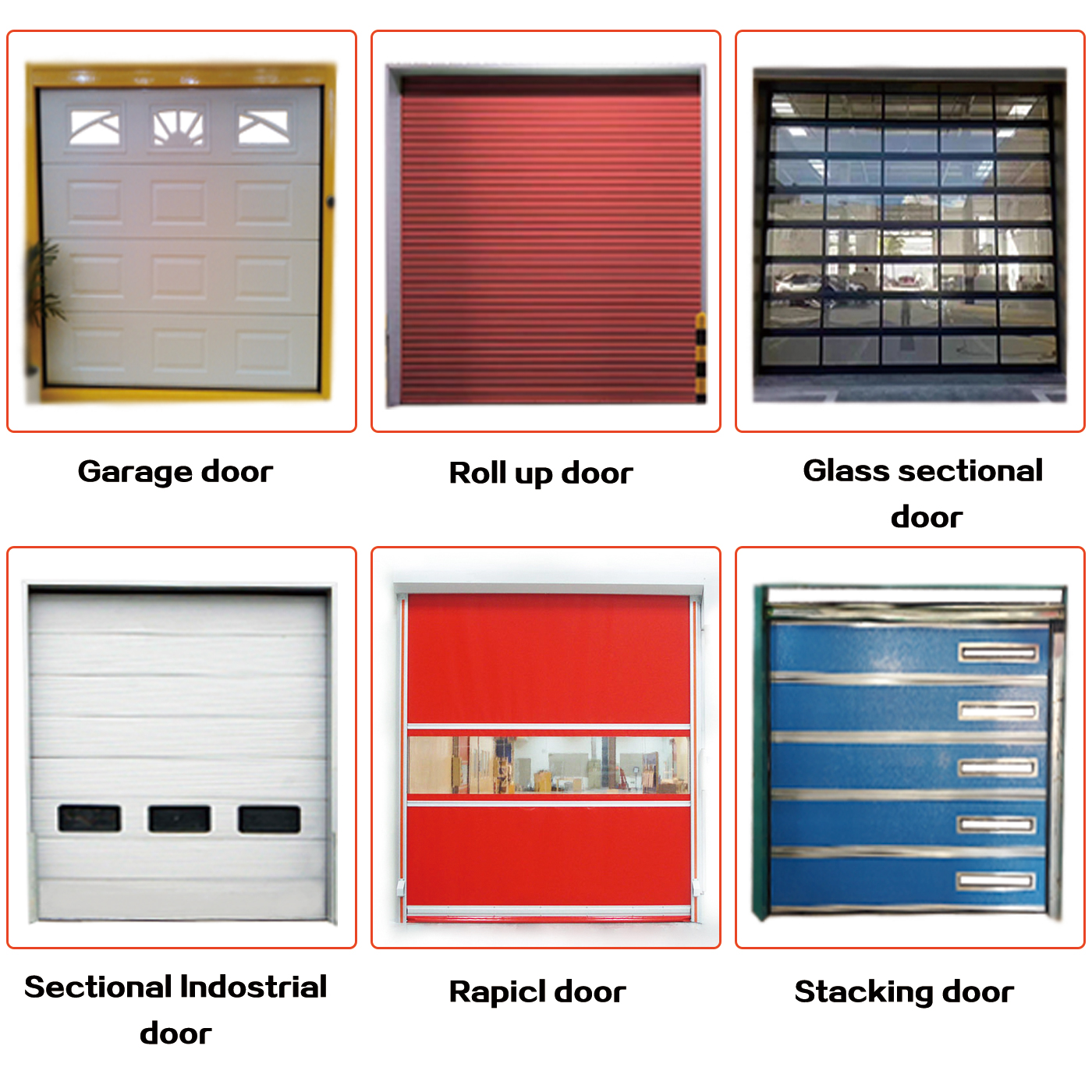 Factory direct sales can customize the villa shopping mall garage door and garage door accessories