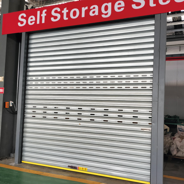High quality simple modern silver gray anti-theft wind resistance strong shutter door